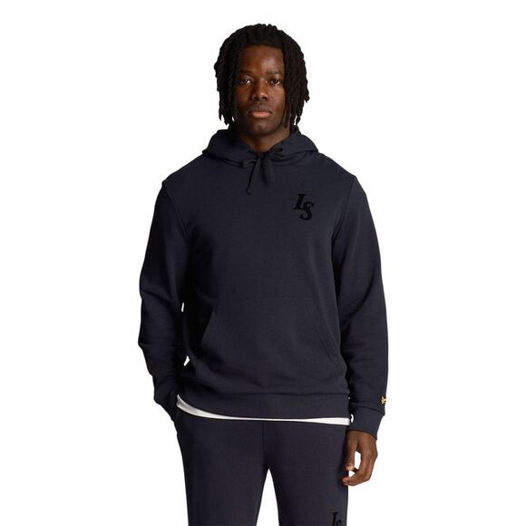 Lyle & Scott Mens Club Emblem Hoodie / Navy